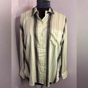 Banana Republic Striped Button-Up Shirt, NWT, Size L